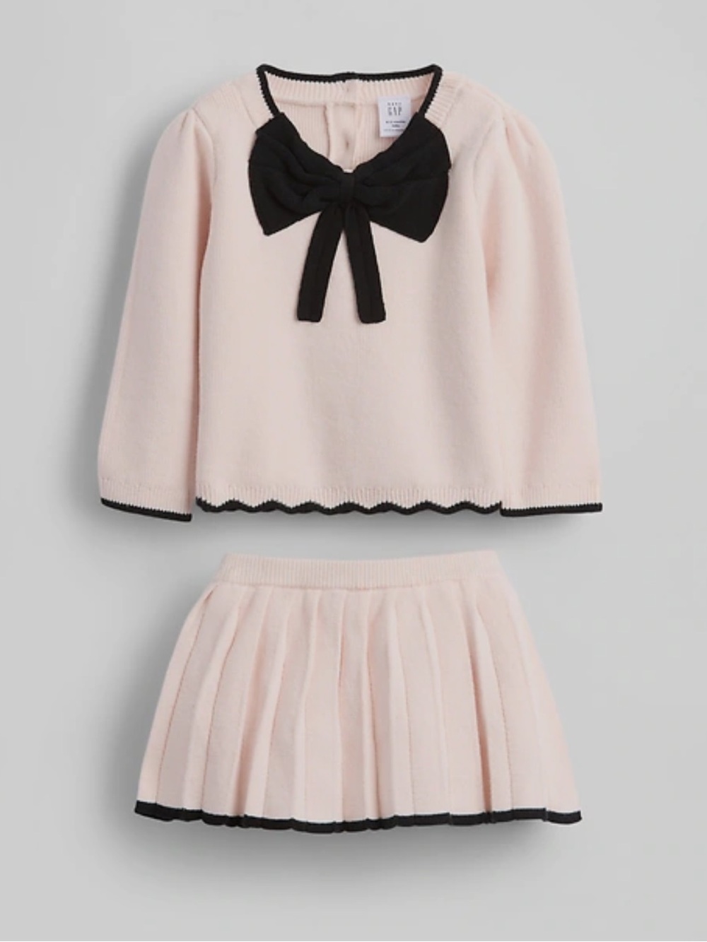 NWT Baby GAP Knit Bow Sweater and Skort Set - Picture 2 of 5